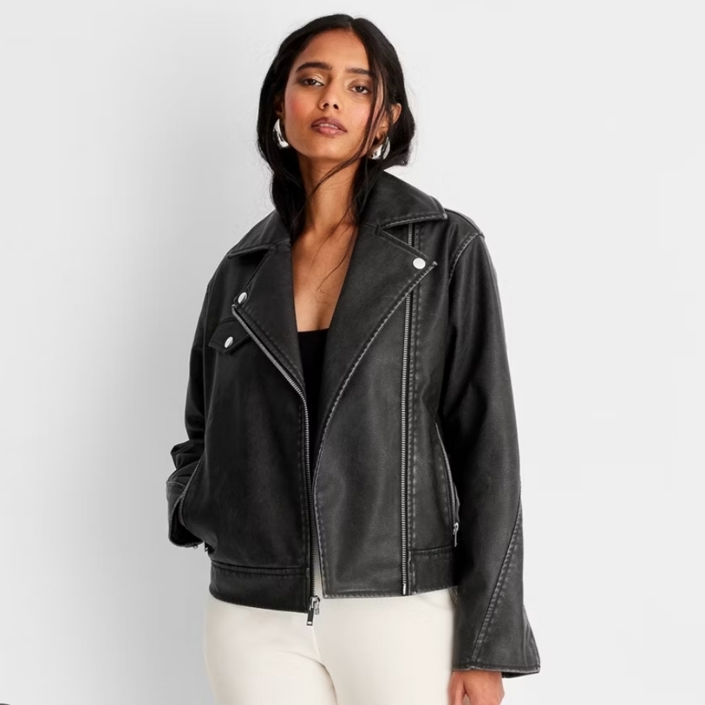 Universal Thread Black Moto Jacket Size XS
